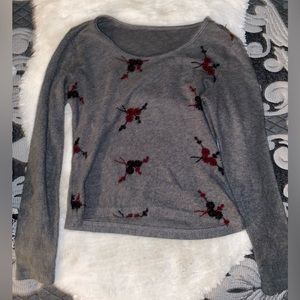 Fuzzy long sleeve shirt